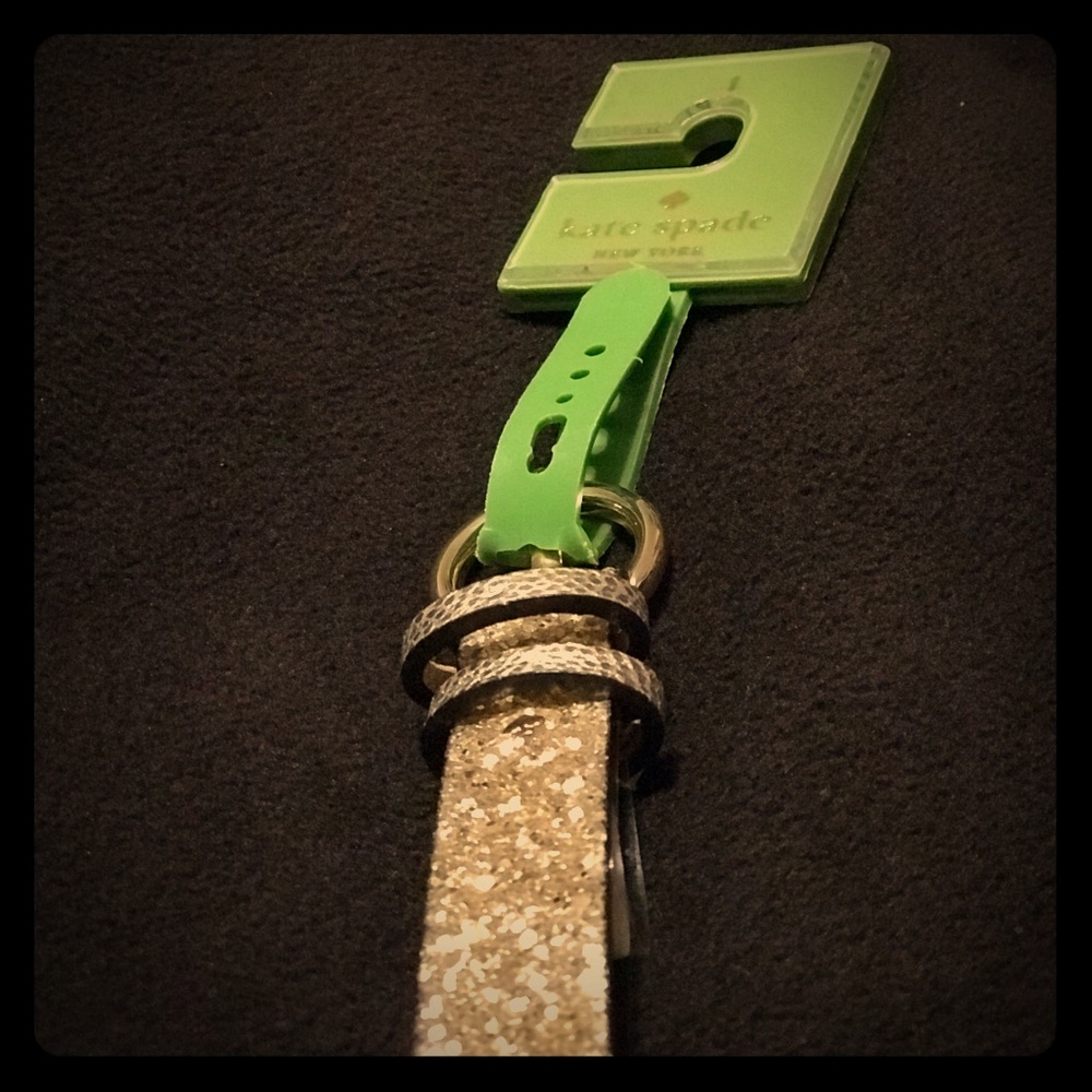 ♠️ Kate Spade NY Gold Glitter Belt